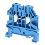 Omron XW5T Series Blue Feed Through Terminal Block, 1-Level, Screw Termination