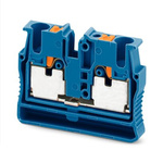 Phoenix Contact Blue Feed Through Terminal Block, 2-Level, Push In Termination
