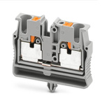Phoenix Contact Grey Feed Through Terminal Block, 2-Level, Push In Termination