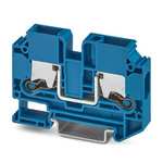 Phoenix Contact XTV 10 BU Series Blue Feed Through Terminal Block, 10mm², Single-Level, Push In Termination