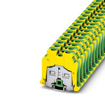 Phoenix Contact MSLKG 6 Series Green, Yellow Earth Modular Terminal Block, 6mm², 1-Level, Screw Termination