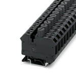 Phoenix Contact UK 10-DREHSILED 24(6.3X32) Series Black Modular Terminal Block, 10mm², 1-Level, Screw Termination