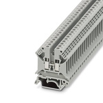 Phoenix Contact UK 5 N-PHR Series Grey Feed Through Terminal Block, 4mm², 1-Level, Screw Termination