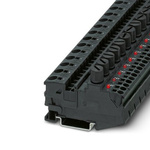 Phoenix Contact DT 6/2.5-DREHSILED24 (5X20) Series Black Modular Terminal Block, 2.5mm², 1-Level, Screw Termination