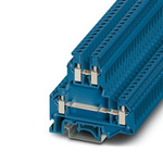 Phoenix Contact UKKB 5 BU Series Blue Double Level Terminal Block, 4mm², Double-Level, Screw Termination