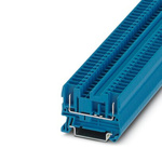 Phoenix Contact ST 2.5/2P BU Series Blue Feed Through Terminal Block, 2.5mm², 1-Level, Plug-In Termination