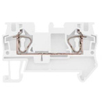 Siemens 8WH Series White Din Rail Terminal, 4mm², 1-Level, Spring Termination, CSA