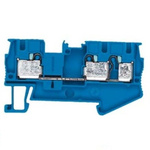 Siemens 8WH Series Blue Din Rail Terminal, 4mm², 1-Level, Plug-In Termination, CSA