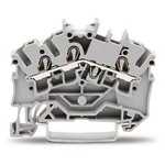 Wago TOPJOB S Series Grey DIN Rail Terminal Block, 2.5mm², 1-Level, Push-In Cage Clamp Termination, ATEX, EAC Ex, IECEx