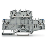 Wago TOPJOB S Series Grey Double Level Terminal Block, 2.5mm², 2-Level, Push In Termination, ATEX, CSA, IECEx