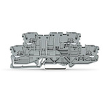 Wago TOPJOB S Series Grey Double Level Terminal Block, 2.5mm², 2-Level, Push In Termination, ATEX, CSA, IECEx