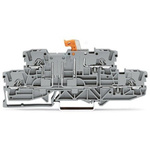 Wago TOPJOB S Series Grey Knife Disconnect Terminal Block, 2.5mm², 2-Level, Push In Termination, ATEX, CSA, IECEx