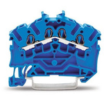 Wago TOPJOB S Series Blue DIN Rail Terminal Block, 2.5mm², 1-Level, Push In Termination, ATEX, CSA, IECEx