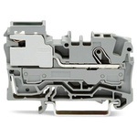 Wago TOPJOB S Series Grey Disconnect Terminal Block, 6mm², 1-Level, Push In Termination