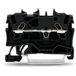 Wago TOPJOB S Series Black DIN Rail Terminal Block, 1.5mm², 1-Level, Push-In Cage Clamp Termination, ATEX, EAC Ex, IECEx