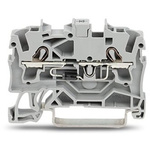 Wago TOPJOB S Series Grey DIN Rail Terminal Block, 2.5mm², 1-Level, Push-In Cage Clamp Termination