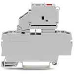 Wago TOPJOB S Series Grey Fuse Terminal Block, 2.5mm², 1-Level, Push In Termination, Fused, ATEX, CSA, IECEx