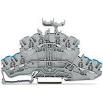 Wago TOPJOB S Series Grey Double Level Terminal Block, 2.5mm², 2-Level, Push In Termination, ATEX, CSA, IECEx