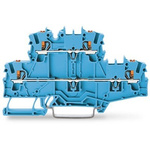 Wago TOPJOB S Series Blue Double Level Terminal Block, 2.5mm², 2-Level, Push In Termination, ATEX, CSA, IECEx