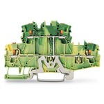 Wago TOPJOB S Series Green, Yellow Double Level Terminal Block, 2.5mm², 2-Level, Push In Termination, ATEX, CSA, IECEx