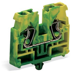 Wago 869 Series Green, Yellow Terminal Block, 2.5mm², 1-Level, Cage Clamp Termination