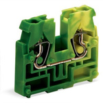 Wago 869 Series Green, Yellow Terminal Block, 2.5mm², 1-Level, Cage Clamp Termination