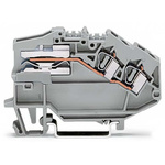 Wago 781 Series Grey Disconnect Terminal Block, 4mm², 1-Level, Cage Clamp Termination, CSA