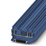 Phoenix Contact ST 1.5-TWIN BU Series Blue Feed Through Terminal Block, Single-Level, Spring Clamp Termination