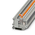Phoenix Contact UT 4-MT-P/P Series Grey Knife Disconnect Terminal Block, 0.14 → 6mm², Single-Level, Screw