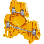 Entrelec ZS4-D2 Series Orange Double Level Terminal Block, 4mm², Double-Level, Screw Termination, ATEX