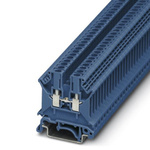 Phoenix Contact UK 3 N BU Series Blue DIN Rail Terminal Block, Single-Level, Screw Termination