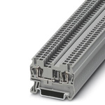 Phoenix Contact ST 2.5-DIO/L-R Series Grey DIN Rail Terminal Block, Single-Level, Spring Clamp Termination