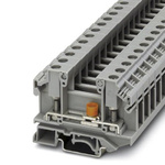 Phoenix Contact OTTA6-T-P/P Series Grey Feed Through Terminal Block, Single-Level, Bolt Termination