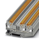 Phoenix Contact QTC 2.5 Clipline Series Grey Feed Through Terminal Block, 2.5mm², Single-Level