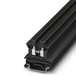 Phoenix Contact UK 2.5 N BK Series Black Feed Through Terminal Block, 2.5mm², Single-Level, Screw Termination