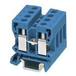 Phoenix Contact MBK 2.5/E BU Series Blue Feed Through Terminal Block, 2.5mm², Single-Level, Screw Termination