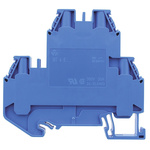 Wieland WT 4 E Series Blue Multi Level Terminal Block, Double-Level, Screw Termination, ATEX