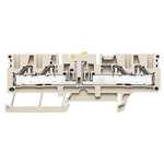 Weidmüller P Series Dark Beige Disconnect Terminal Block, 0.5 → 6mm², Single-Level, Push In Termination