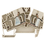 Weidmuller Z Series Beige Feed Through Terminal Block, Single-Level, Clamp Termination