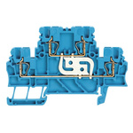 Weidmuller Z Series Blue Feed Through Terminal Block, 1.5mm², Double-Level, Clamp Termination