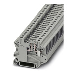 Phoenix Contact UT 4-PE/TG P/P Series Grey Disconnect Terminal Block, Single-Level, Screw Termination