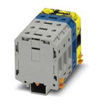 Phoenix Contact UKH70-3L/N/FE Series Black, Blue, Grey, Yellow High Current Connector, Single-Level, Screw Termination