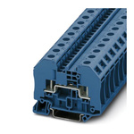 Phoenix Contact RT 3 BU Series Blue Non-Fused DIN Rail Terminal, 0.1 → 2.5mm², Single-Level, Bolt Termination