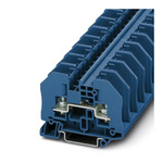 Phoenix Contact RTO 5 BU Series Blue Non-Fused Terminal Block, Single-Level, Bolt Termination