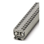Phoenix Contact MSDB 2.5 YE Series Yellow Feed Through Terminal Block, Single-Level, Spring Clamp Termination