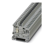 Phoenix Contact UT 6/1P Series Grey Feed Through Terminal Block, Single-Level, Screw Termination