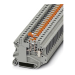 Phoenix Contact UT 4-MT RD Series Red Knife Disconnect Terminal Block, Single-Level, Screw Termination
