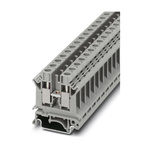 Phoenix Contact UK 10 N-FE Series Black, Yellow Feed Through Terminal Block, Single-Level, Screw Termination