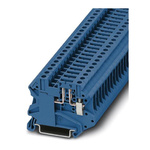 Phoenix Contact UT 4-TG BU Series Blue Disconnect Terminal Block, Single-Level, Screw Termination