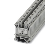 Phoenix Contact UK 10-PR Series Grey Din Rail Terminal, Single-Level, Screw Termination